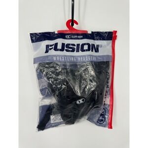 NWT Cliff Keen Fusion Youth One Size All-Blacked Athletic Wrestling Headgear